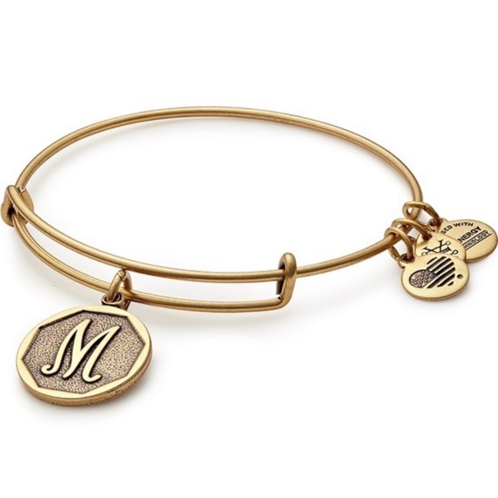 Alex and Ani 'M' Adjustable Wire Bracelet
